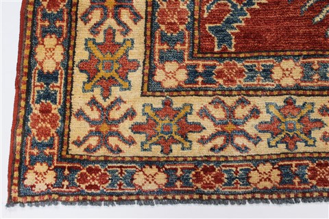 Kazak Red Hand Knotted 42 X 64 Area Rug 250-27295 Image 6