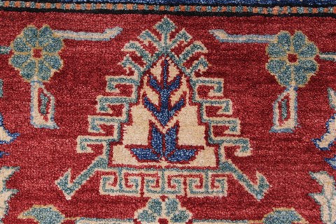 Kazak Red Hand Knotted 35 X 58 Area Rug 250-27297 Image 9