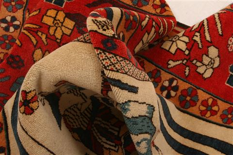 Kurdi Red Hand Knotted 45 X 55 Area Rug 253-27298 Image 2