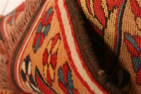 Kurdi Red Hand Knotted 45 X 55 Area Rug 253-27298 Image 4
