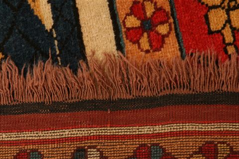 Kurdi Red Hand Knotted 45 X 55 Area Rug 253-27298 Image 7