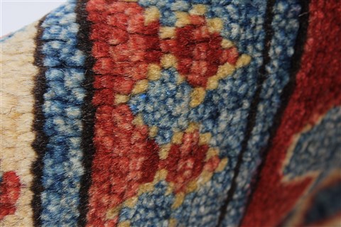 Kazak Blue Hand Knotted 310 X 57 Area Rug 250-27300 Image 11