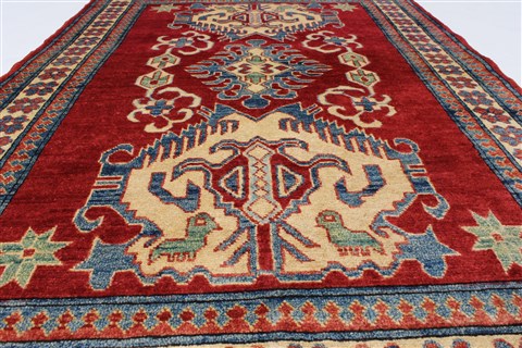 Kazak Blue Hand Knotted 310 X 57 Area Rug 250-27300 Image 3