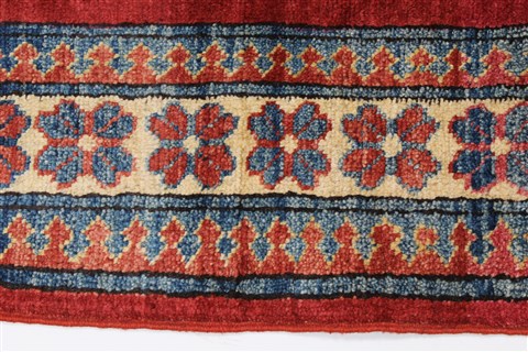 Kazak Blue Hand Knotted 310 X 57 Area Rug 250-27300 Image 4