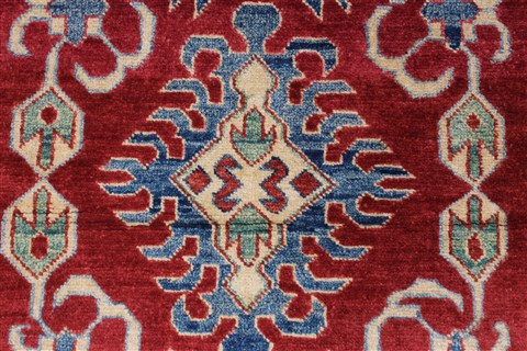 Kazak Blue Hand Knotted 310 X 57 Area Rug 250-27300 Image 5