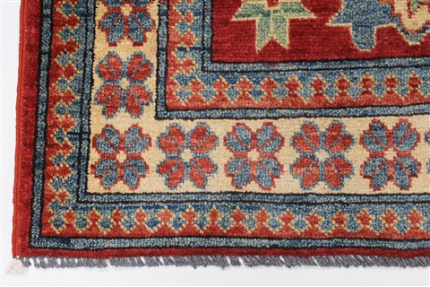 Kazak Blue Hand Knotted 310 X 57 Area Rug 250-27300 Image 6