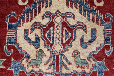 Kazak Blue Hand Knotted 310 X 57 Area Rug 250-27300 Image 8