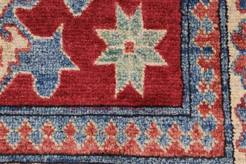 Kazak Blue Hand Knotted 310 X 57 Area Rug 250-27300 Image 9