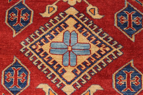 Kazak Red Hand Knotted 44 X 58 Area Rug 250-27302 Image 6
