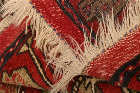 Kazak Red Hand Knotted 310 X 64 Area Rug 253-27303 Image 4