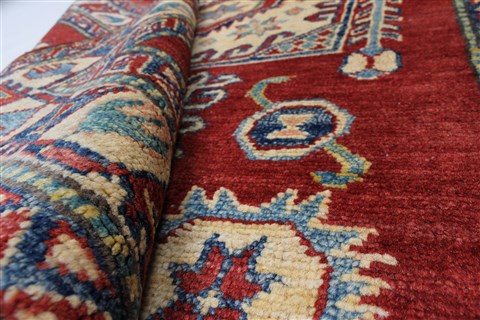 Kazak Red Hand Knotted 38 X 53 Area Rug 250-27304 Image 11