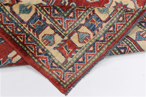 Kazak Red Hand Knotted 38 X 53 Area Rug 250-27304 Image 1