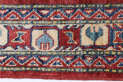 Kazak Red Hand Knotted 38 X 53 Area Rug 250-27304 Image 4