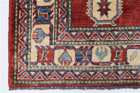 Kazak Red Hand Knotted 38 X 53 Area Rug 250-27304 Image 6