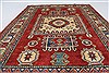 Kazak Red Hand Knotted 38 X 53 Area Rug 250-27304 Thumb 3