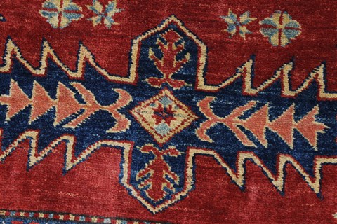 Kazak Red Hand Knotted 39 X 49 Area Rug 250-27308 Image 9