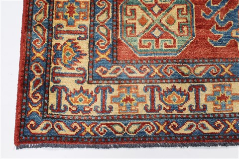 Kazak Red Hand Knotted 40 X 56 Area Rug 250-27309 Image 7