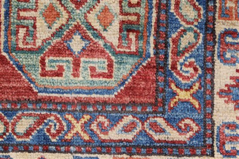Kazak Red Hand Knotted 40 X 56 Area Rug 250-27309 Image 9