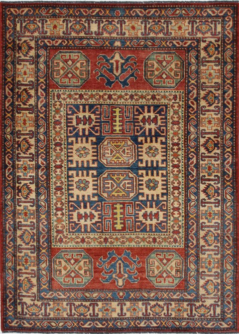 Kazak Red Hand Knotted 40 X 56 Area Rug 250-27309 Image 0