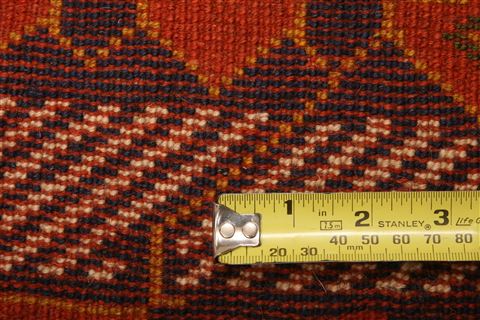 Gabbeh Red Hand Knotted 310 X 61 Area Rug 253-27310 Image 6