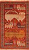 Gabbeh Red Hand Knotted 310 X 61 Area Rug 253-27310 Thumb 0