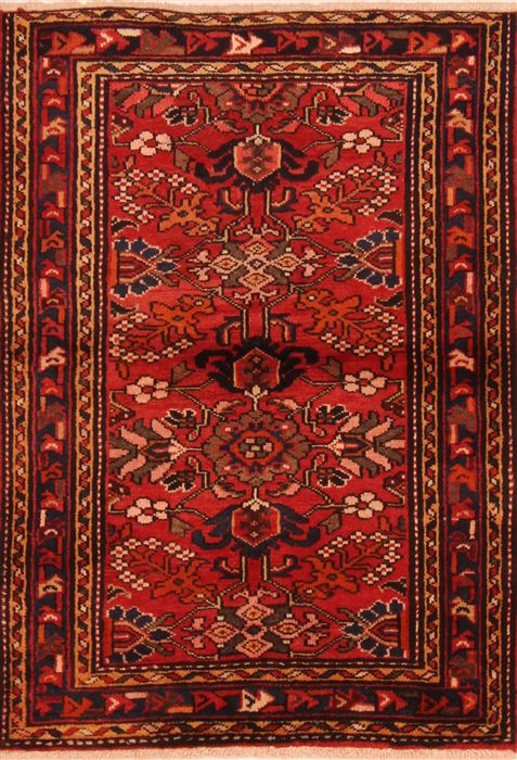 Hossein Abad Red Hand Knotted 36 X 50 Area Rug 253-27311 Image 0