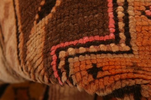 Karabakh Orange Hand Knotted 310 X 76 Area Rug 253-27314 Image 1