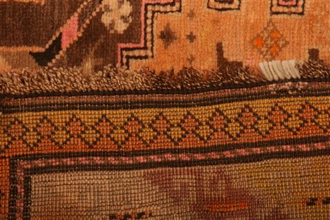 Karabakh Orange Hand Knotted 310 X 76 Area Rug 253-27314 Image 8