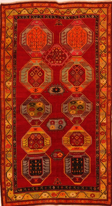 Karabakh Red Hand Knotted 44 X 77  Area Rug 253-27316 Image 0