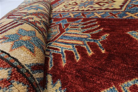 Kazak Red Hand Knotted 37 X 51 Area Rug 250-27317 Image 3