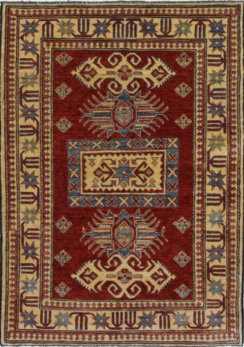 Kazak Red Hand Knotted 37 X 51 Area Rug 250-27317 Image 0
