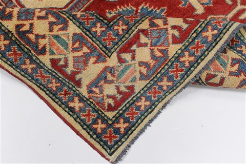 Kazak Red Hand Knotted 40 X 54 Area Rug 250-27318 Image 1
