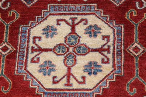 Kazak Red Hand Knotted 40 X 54 Area Rug 250-27318 Image 5