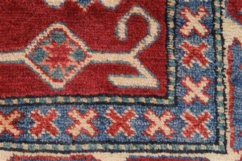 Kazak Red Hand Knotted 40 X 54 Area Rug 250-27318 Image 9