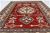 Kazak Red Hand Knotted 40 X 54  Area Rug 250-27318 Thumb 3