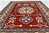 Kazak Red Hand Knotted 40 X 54 Area Rug 250-27318 Thumb 3