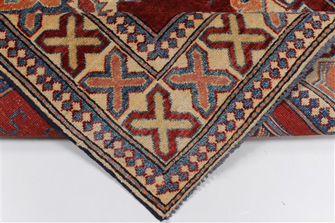 Kazak Red Hand Knotted 39 X 511 Area Rug 250-27319 Image 1