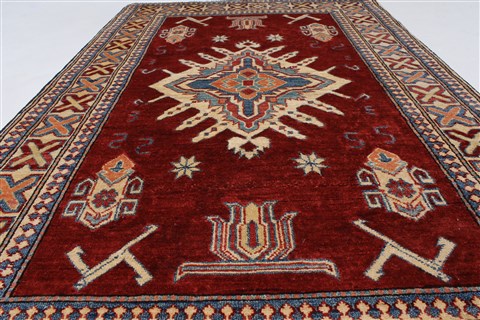 Kazak Red Hand Knotted 39 X 511 Area Rug 250-27319 Image 3