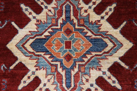 Kazak Red Hand Knotted 39 X 511 Area Rug 250-27319 Image 5