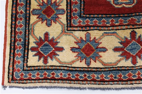 Kazak Red Hand Knotted 37 X 52 Area Rug 250-27322 Image 7