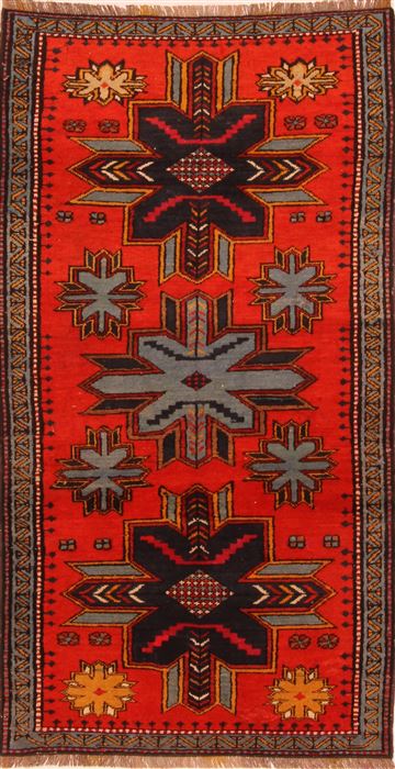 Kazak Red Hand Knotted 31 X 57 Area Rug 253-27324 Image 0