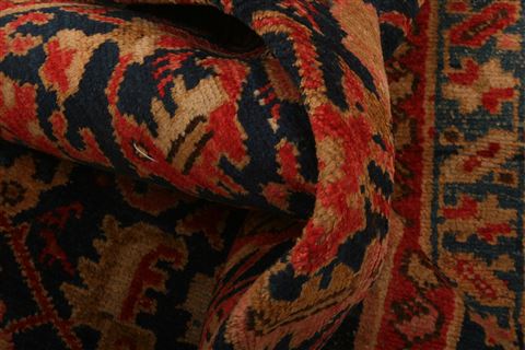 Hamedan Red Hand Knotted 35 X 51 Area Rug 253-27329 Image 2