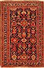 Hamedan Red Hand Knotted 35 X 51  Area Rug 253-27329 Thumb 0