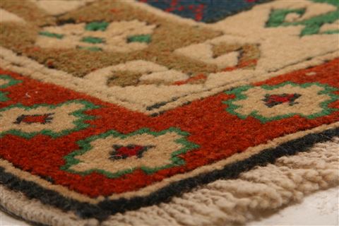 Shirvan Blue Hand Knotted 32 X 511 Area Rug 253-27330 Image 8