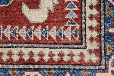 Kazak Red Hand Knotted 311 X 54 Area Rug 250-27331 Image 11