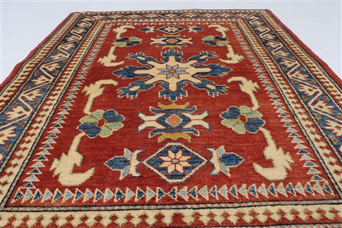 Kazak Red Hand Knotted 311 X 54 Area Rug 250-27331 Image 4