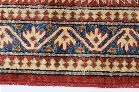 Kazak Red Hand Knotted 311 X 54 Area Rug 250-27331 Image 5