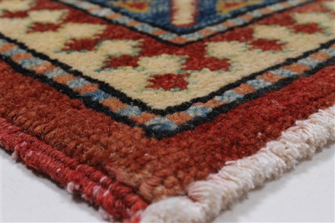 Kazak Red Hand Knotted 311 X 54 Area Rug 250-27331 Image 8