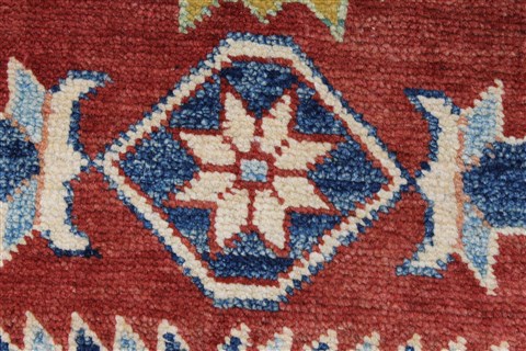 Kazak Red Hand Knotted 311 X 54 Area Rug 250-27331 Image 9
