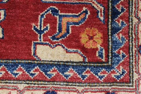 Kazak Red Hand Knotted 39 X 55 Area Rug 250-27333 Image 10